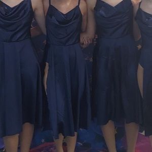 Navy blue dance costume
